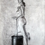 Lynda 24 x 19 Charcoal on Bristol Board