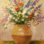 Pottery Bouquet 7 x 5 Oil on Canvas Board