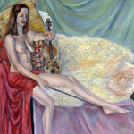 Violinist 20 x 16 Oil on Canvas