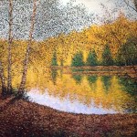 Autumn Birches 30 x 40 Acrylic on Canvas