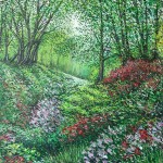 Heavenly Garden 36 x 24 Acrylic on Canvas