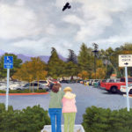 Hospital Parking Lot 40 x 30 Oil on Canvas