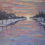 Winter Expression Sunrise 24 x 36 Acrylic on Canvas