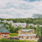 View of Banff, Canada, 2016 5 x 7 Acrylic on Canvas Board