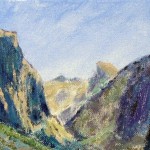 El Capitan View Yosemite 5 x 7 Acrylic on Canvas Board