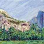 Yosemite Valley 1 5 x 7 Acrylic on Canvas Board